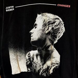Justin Bieber Changes H&M Divided Black Hoodie Women's Small Long Sleeve Sweater